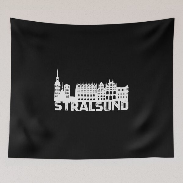 Item preview, Hanseatic City of Stralsund Silhouette Dark designed and sold by Raika-Kokuin.