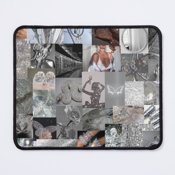 Item preview, silver aesthetic collage designed and sold by Kerstinbeyer.