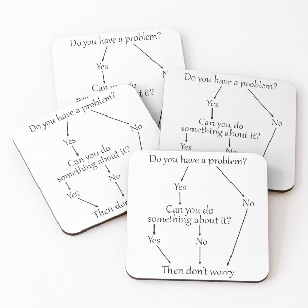 Item preview, Then Don't Worry flow chart designed and sold by lakitzi.