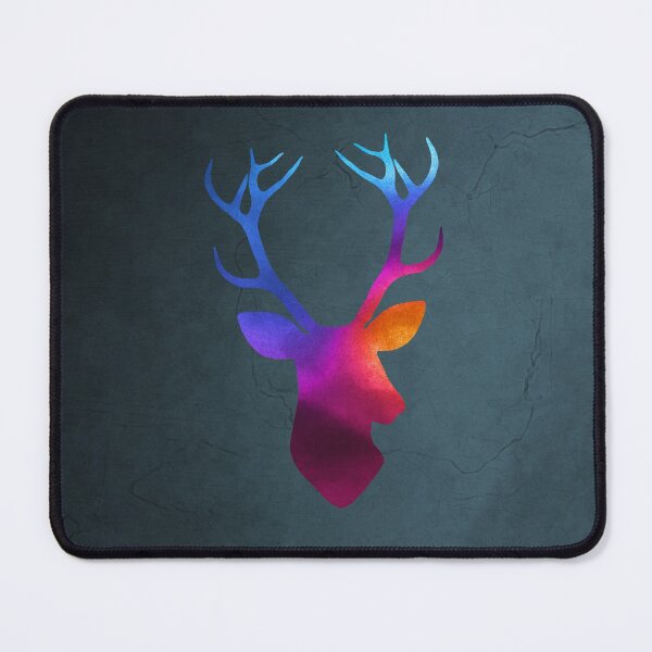 Item preview, Colourful deer head watercolor designed and sold by pallkris.