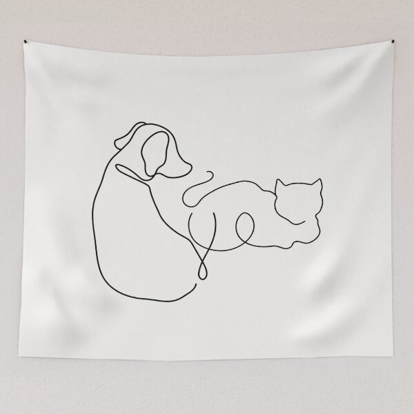 Item preview, cat and dog friendship designed and sold by Elbruz.