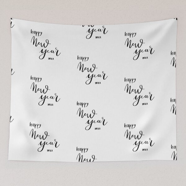 Item preview, Happy New Year 2022. Phrase. Black Text. Calligraphy. End of the year designed and sold by AnaStickerD.