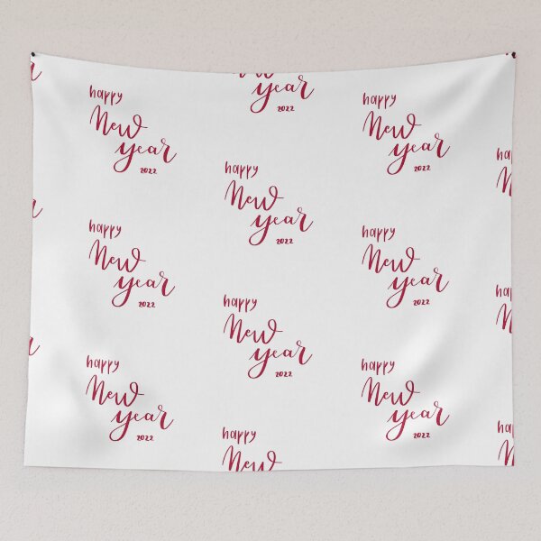 Item preview, Happy New Year 2022. Phrase. Red Text. Calligraphy. End of the year designed and sold by AnaStickerD.