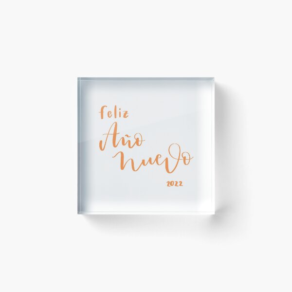 Item preview, Happy New Year 2022. Phrase. Orange Text. Calligraphy. End of the year designed and sold by AnaStickerD.