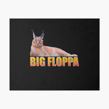 Funny big floppa cat meme Gun Essential T-Shirt | Art Board Print