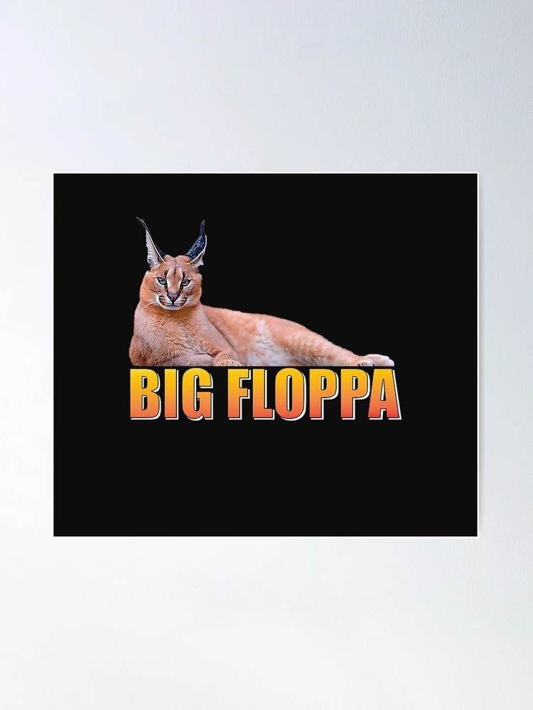 Custom Funny Big Floopa Dank Meme Cat Funny Unisex T Shirt