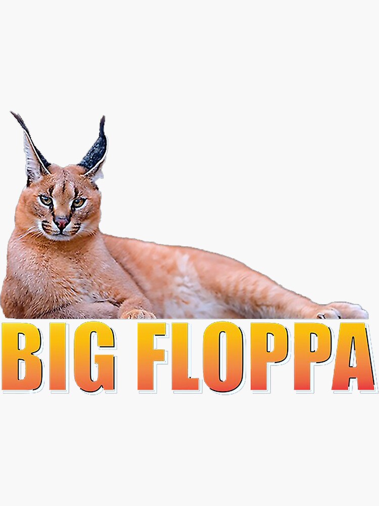 Big Floppa Meme T-shirt Caracal Cat T-shirt Funny Big Floopa 
