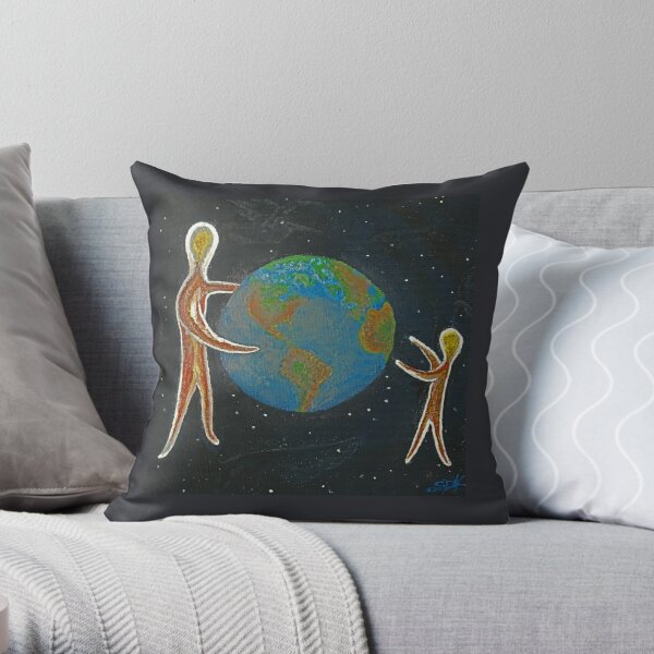 Eternal Globe Throw Pillow