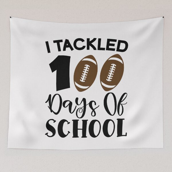 Item preview, I Tackled 100 Days Of School Football 100th Days Teacher Kids designed and sold by clothesy7.