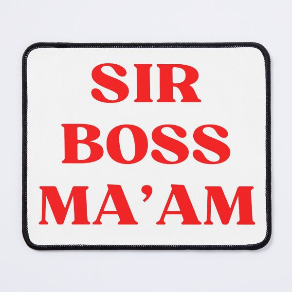 Item preview, SIR BOSS MA'AM designed and sold by SquishStitches.