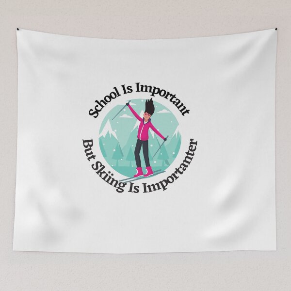 Item preview, School Is Important But Skiing Is Importanter designed and sold by jinif.