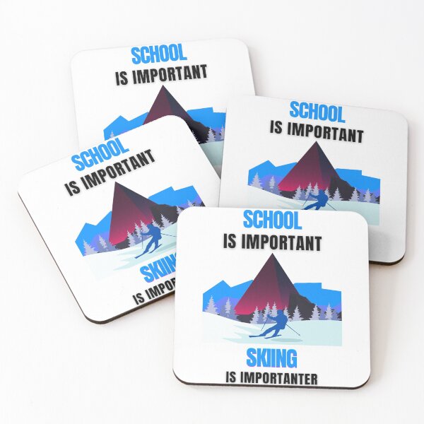 Item preview, school is important skiing is importanter designed and sold by joliartmedia.