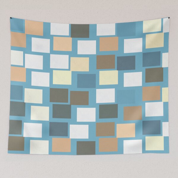 Item preview, Blocks on Blue designed and sold by Poetic Patterns Studio.