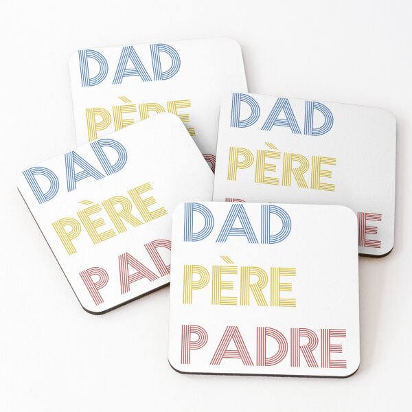 Item preview, Dad translated to french and spanish  designed and sold by bluebadgez.