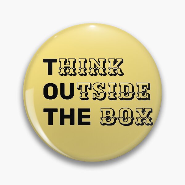 Item preview, Think outside the box motivational quote  designed and sold by atktdesigns.