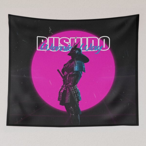 Item preview, Bushido Way of Warrior samurai 80s retro design designed and sold by jpn insprd.