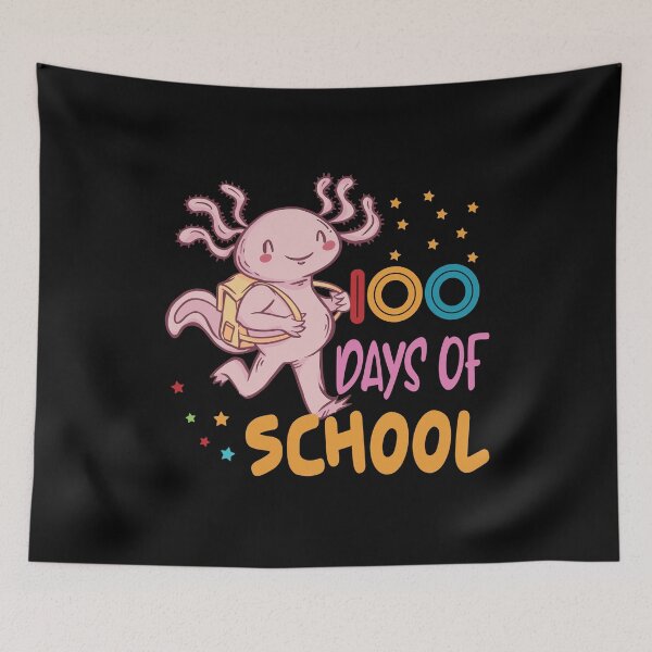 Item preview, axolotl 100 dias de escuela designed and sold by OzyManDiaS90.