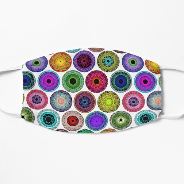 Polka Dot with Math Stars 2 Flat Mask