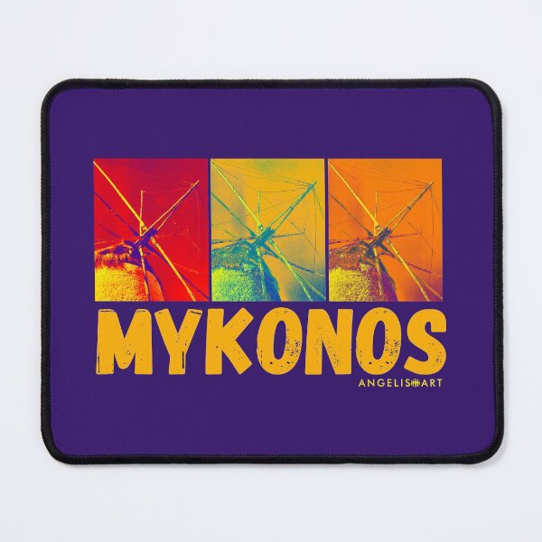 Item preview, Mykonos windmills pop art edition designed and sold by angelisart.