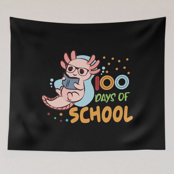 Item preview, axolotl 100 dias de escuela designed and sold by OzyManDiaS90.