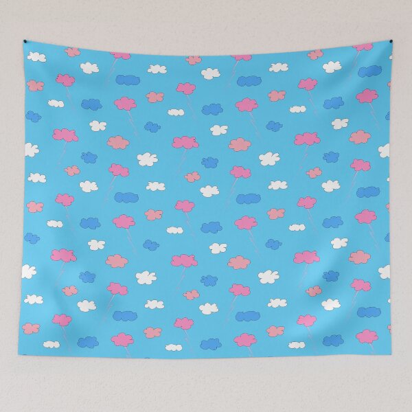 Item preview, Transgender colors clouds on blue sky designed and sold by DannysReRemodel.