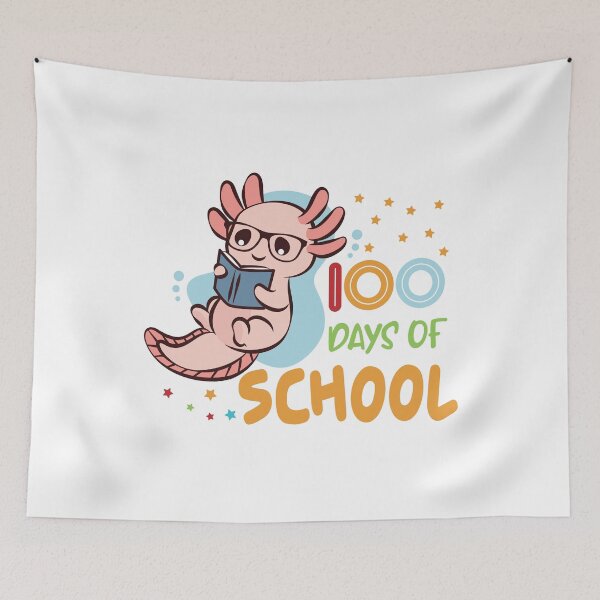 Item preview, axolotl 100 dias de escuela designed and sold by OzyManDiaS90.