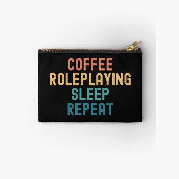 Item preview, Coffee Roleplaying Sleep Repeat - Funny Roleplaying & Coffee Gift designed and sold by kindxinn.