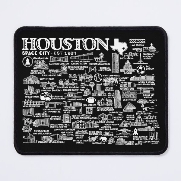 Item preview, Houston Texas Map  designed and sold by fiberandgloss.