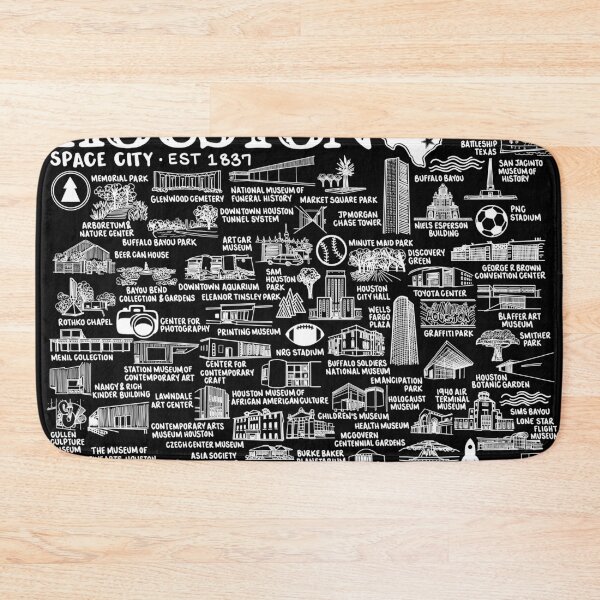 Item preview, Houston Texas Map  designed and sold by fiberandgloss.