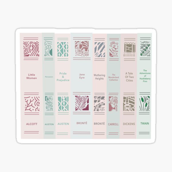 A classic book stack Sticker