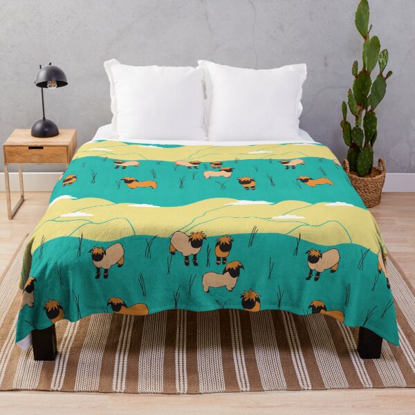 Item preview, Blacknose Swiss Sheep Aqua and orange designed and sold by DannysReRemodel.