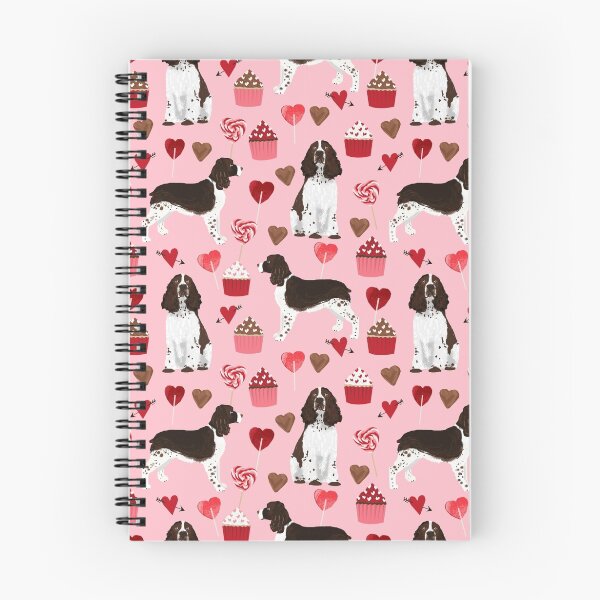 Item preview, English Springer Spaniel love hearts valentines day gifts for dog person pet friendly pet portrait designed and sold by PetFriendly.
