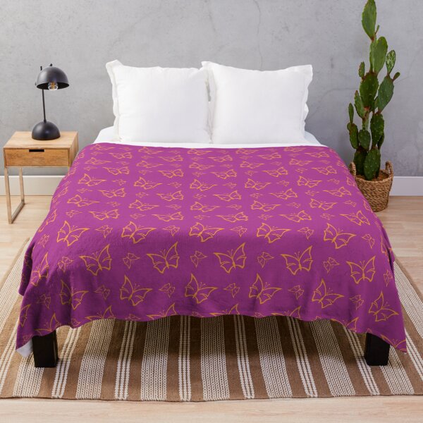 Artikelvorschau, Magenta und Goldrute Schmetterling Naturdruck entworfen und verkauft von TGIYHome.