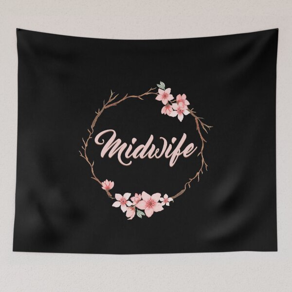 Item preview, Floral Midwife Certified Midwife Doula Birth Worker Midwife designed and sold by Dream-bubble.