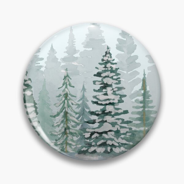 Item preview, Snowy Trees, White Art, Watercolor designed and sold by rurudesign.