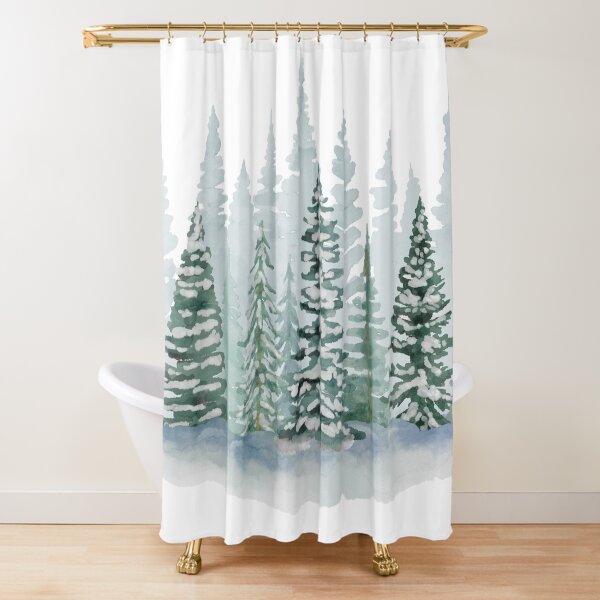 Item preview, Snowy Trees, White Art, Watercolor designed and sold by rurudesign.