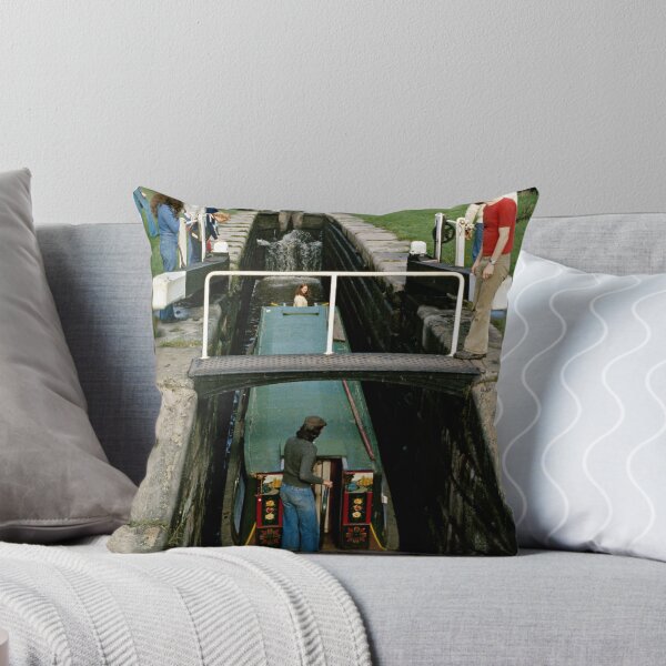 Item preview, Narrow boat entering a lock on the Macclesfield canal, Cheshire, UK (1970s) designed and sold by David A. L. Davies.