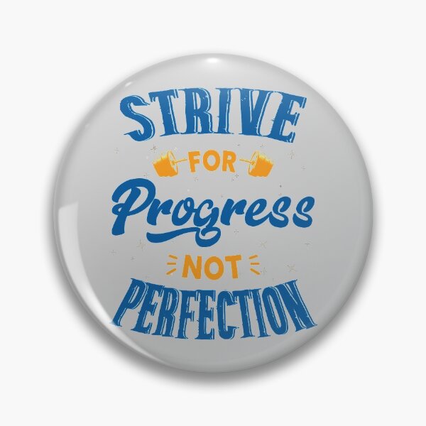 Item preview, Strive For Progress Not Perfection Fitness Motivational Quote Gift designed and sold by SweetbeStore.