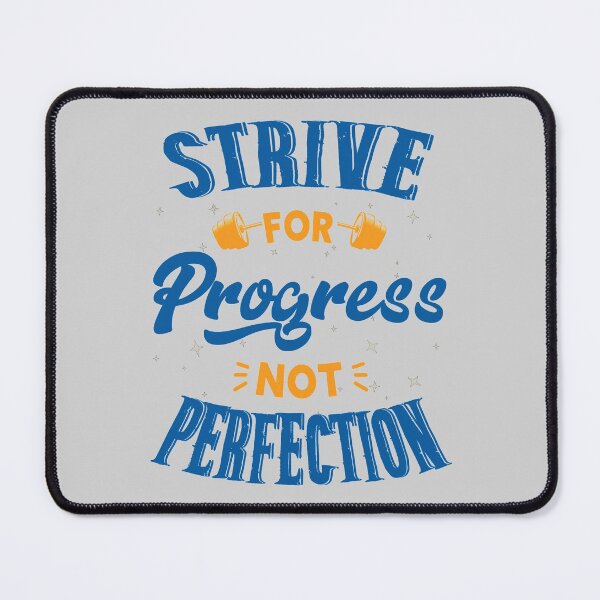 Item preview, Strive For Progress Not Perfection Fitness Motivational Quote Gift designed and sold by SweetbeStore.