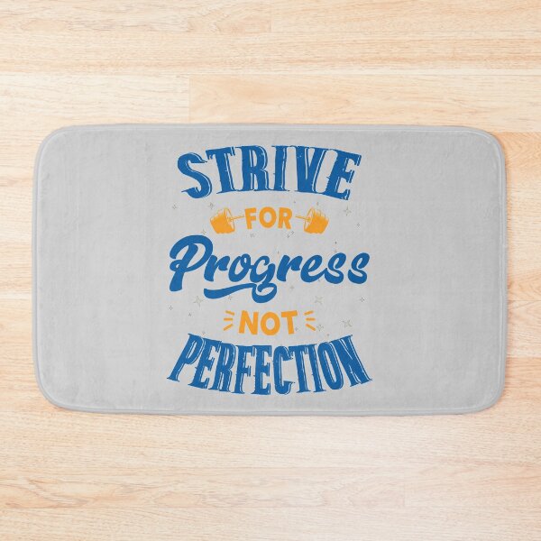 Item preview, Strive For Progress Not Perfection Fitness Motivational Quote Gift designed and sold by SweetbeStore.