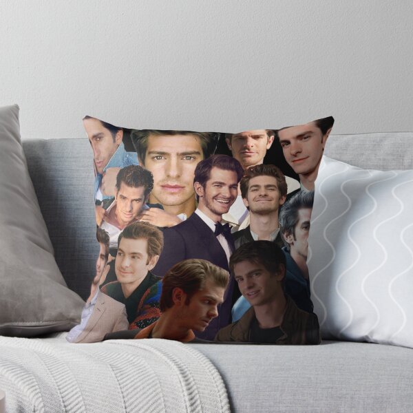 Andrew Garfield Collage Throw Pillow