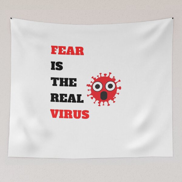 Item preview, Fear is the real virus designed and sold by MirartShop.