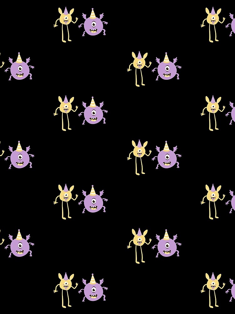 Thumbnail 3 of 3, Scarf, Fun Party Monsters designed and sold by MoaaStore.