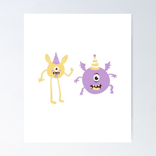 Item preview, Fun Party Monsters designed and sold by MoaaStore.