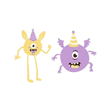 Artwork thumbnail, Fun Party Monsters by MoaaStore
