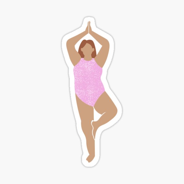 Lunge Yoga Pose Sticker