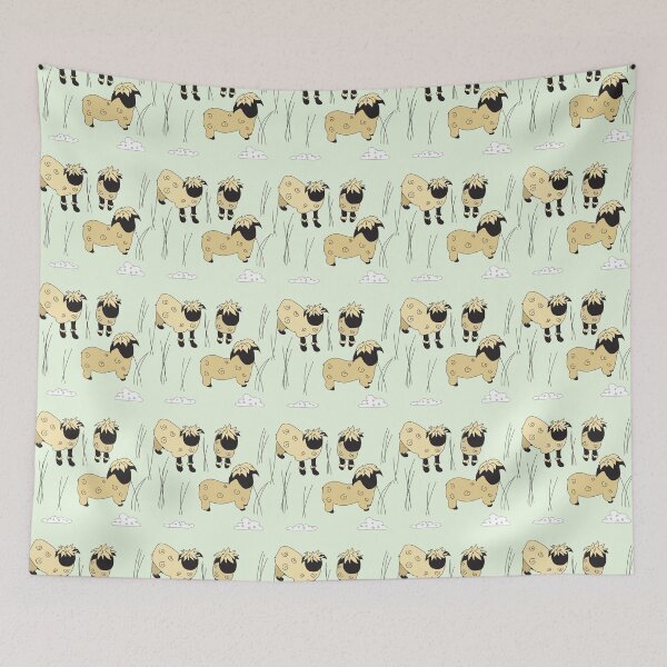 Item preview, Blacknose Swiss Sheep on white designed and sold by DannysReRemodel.