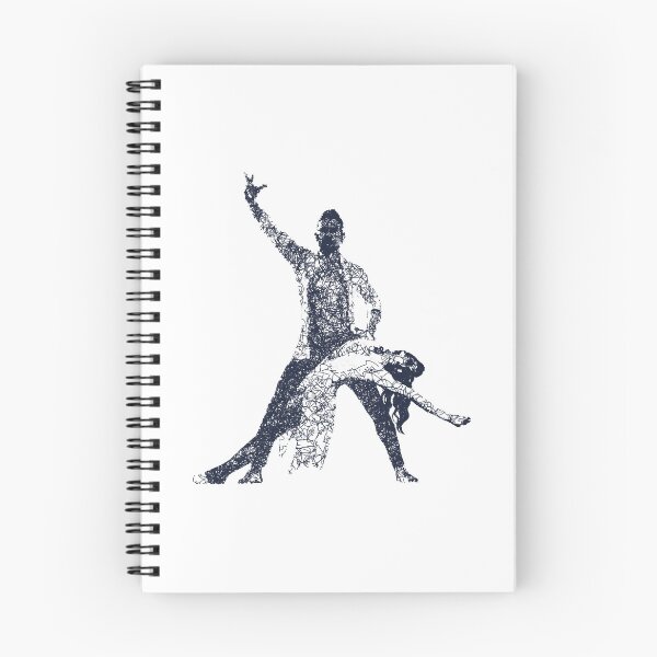 Item preview, Dance couple 4 - Blue ink designed and sold by WietskeWelten.