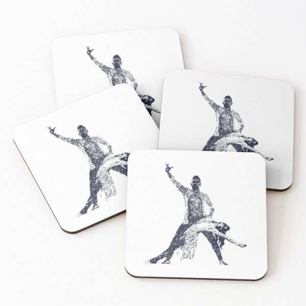 Item preview, Dance couple 4 - Blue ink designed and sold by WietskeWelten.