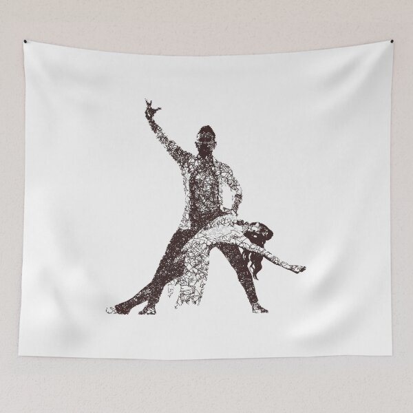 Item preview, Dance couple 4 - Brown ink designed and sold by WietskeWelten.